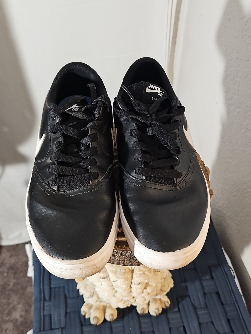 Nike Black and White Skate Sneakers